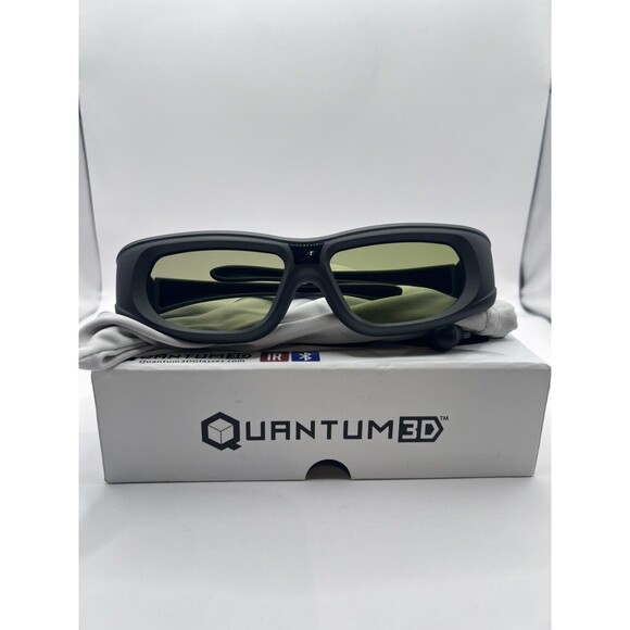 Quantum Univ 3D G5 IR and Bluetooth Glasses w/ charger, Glasses Case, & Manual - Picture 1 of 4